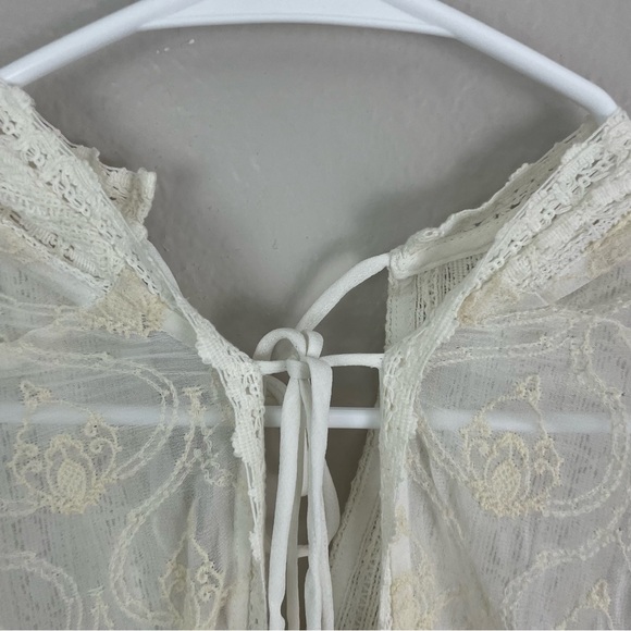 NWT Anthropologie The Deco Tunic Swim Coverup Cream Ivory XL Boho - Picture 9 of 12